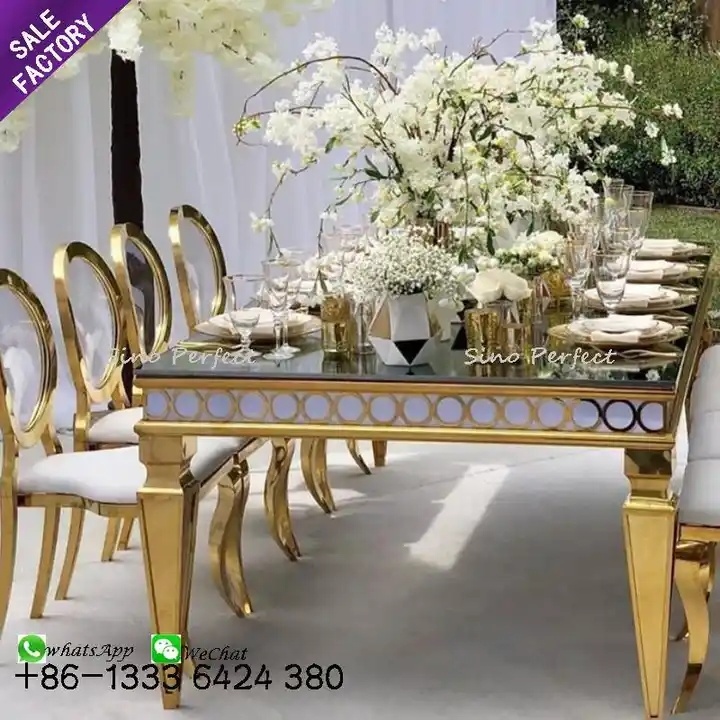 stainless steel wedding table
