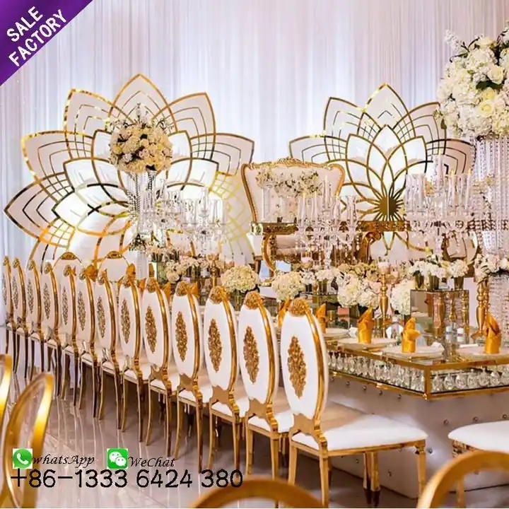 stainless steel wedding table