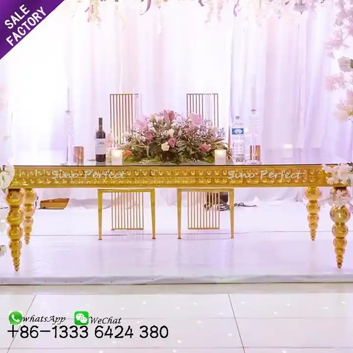 stainless steel wedding table