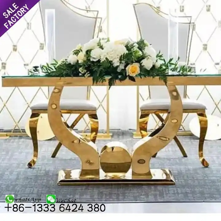 stainless steel wedding table