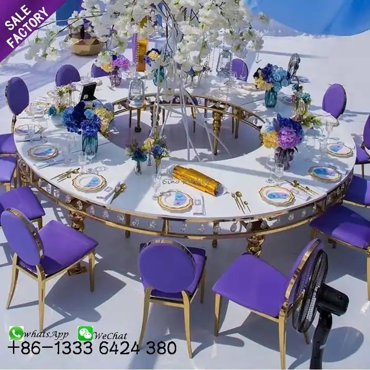 stainless steel wedding table