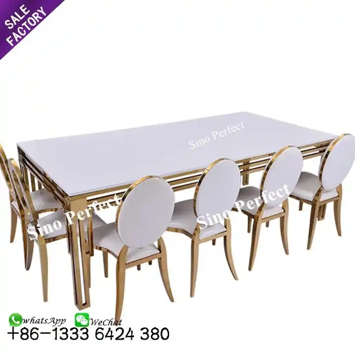 stainless steel wedding table
