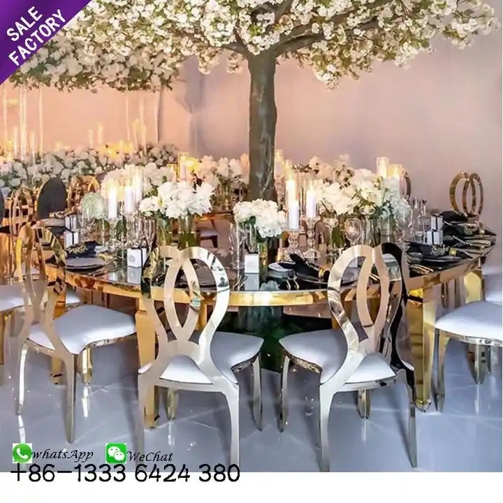 stainless steel wedding table