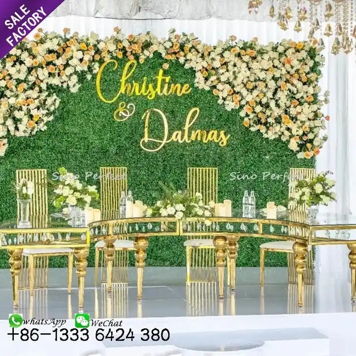 stainless steel wedding table
