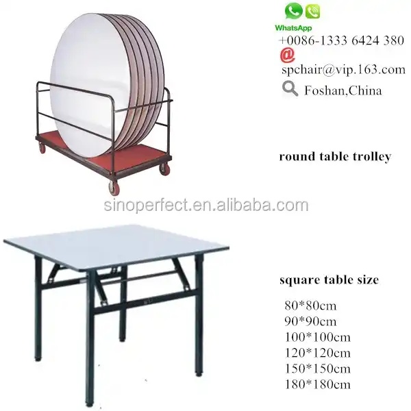 Hotel banquet tables and chairs