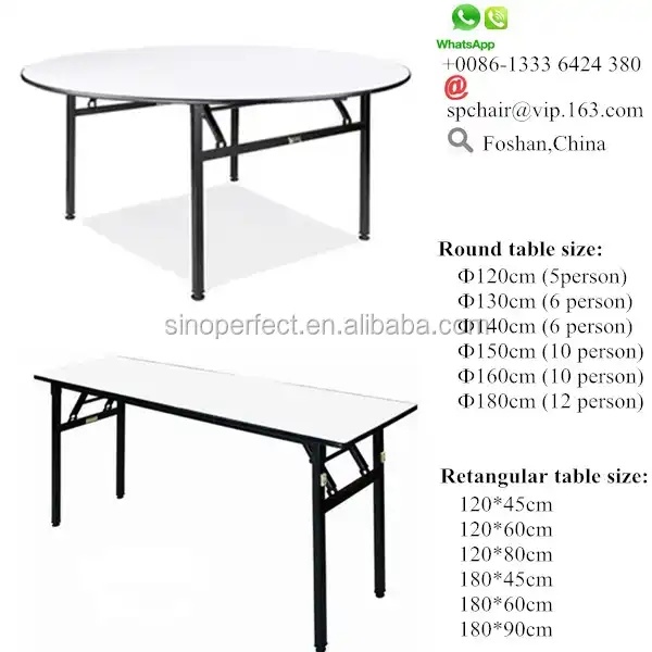 Hotel banquet tables and chairs