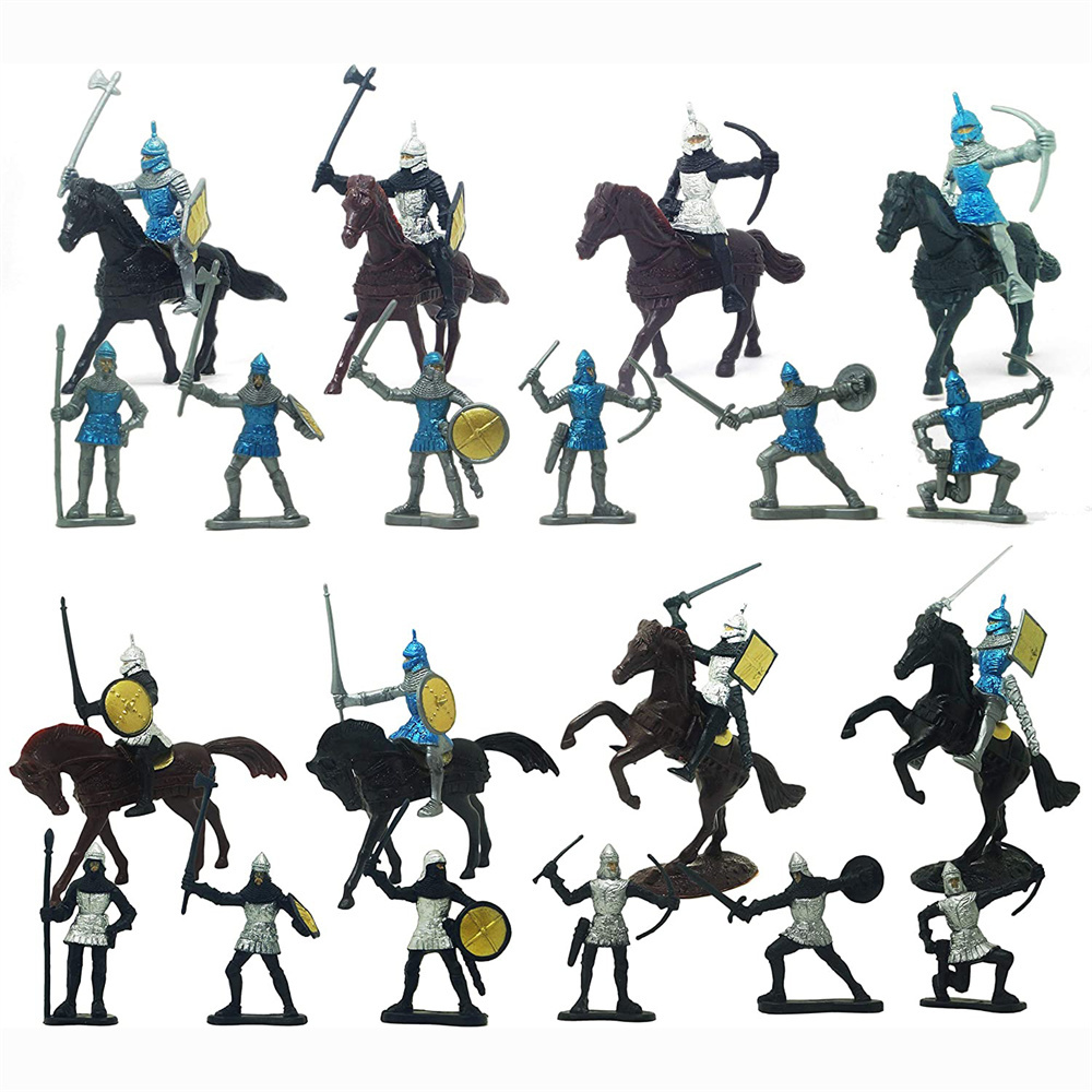 Colorful Medieval Soldier Toy Set    Customizable Production    ODM/OEM