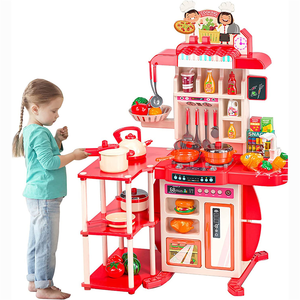 73 pieces kitchen toy set with accessories kitchen toy mini kitchen set