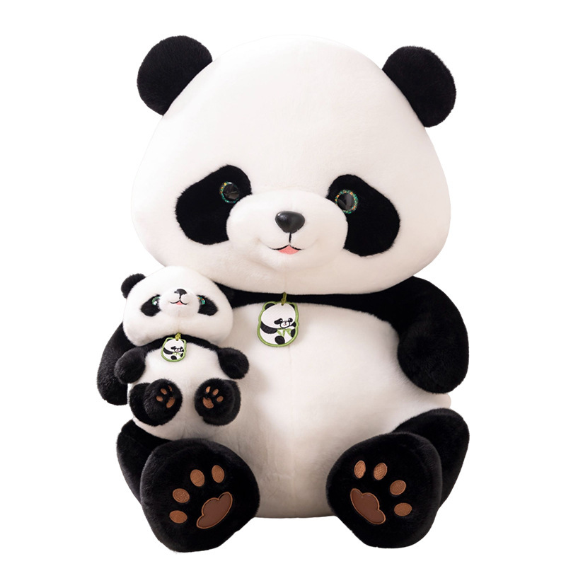 Simulation panda plush toy doll, doll custom production