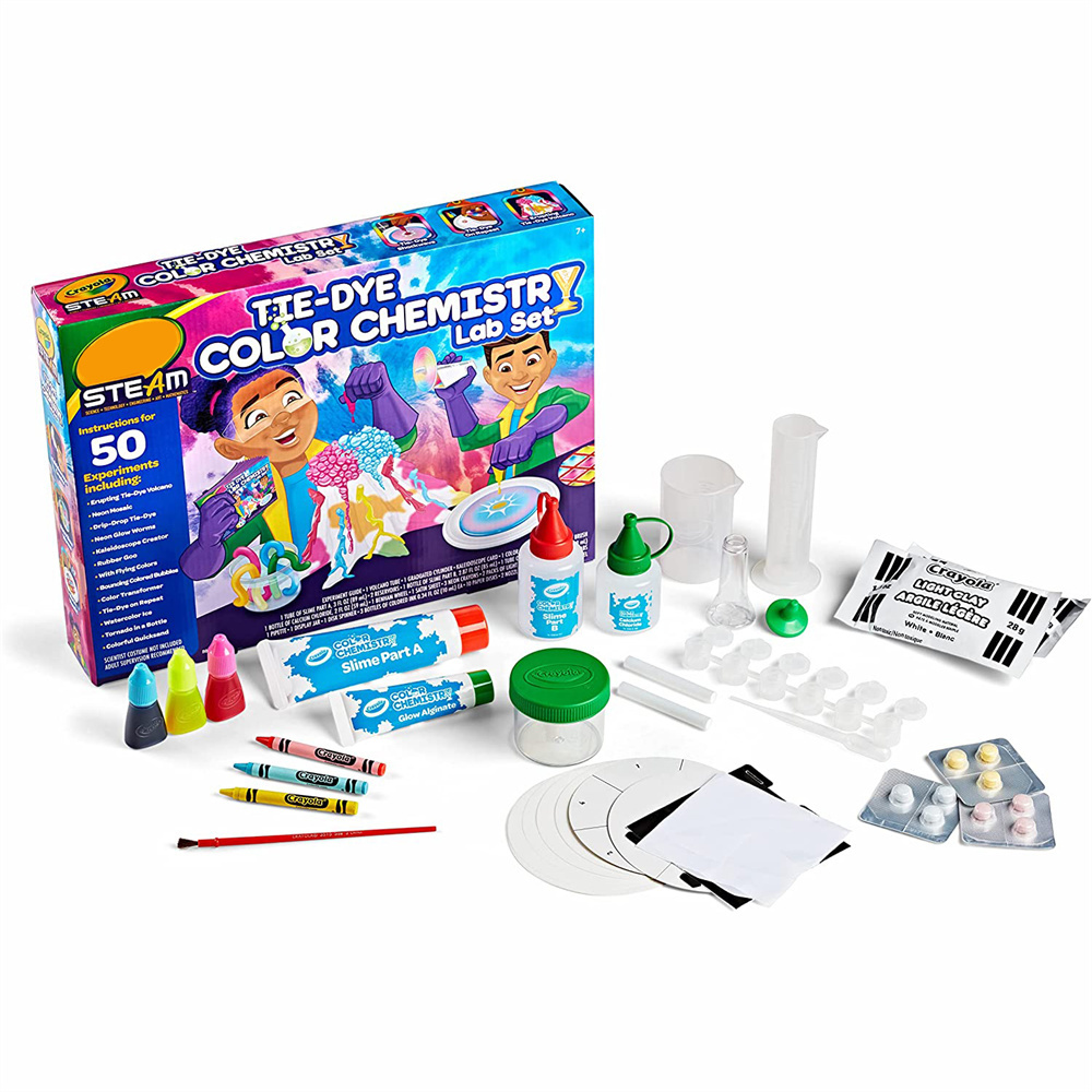 Manufacturing of Children's Tie-Dye Color Chemistry Kit.