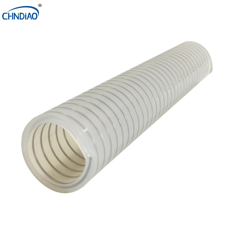 High Pressure Flexible Clear Steel Reinforced Silicone Rubber Hose for Water Juice