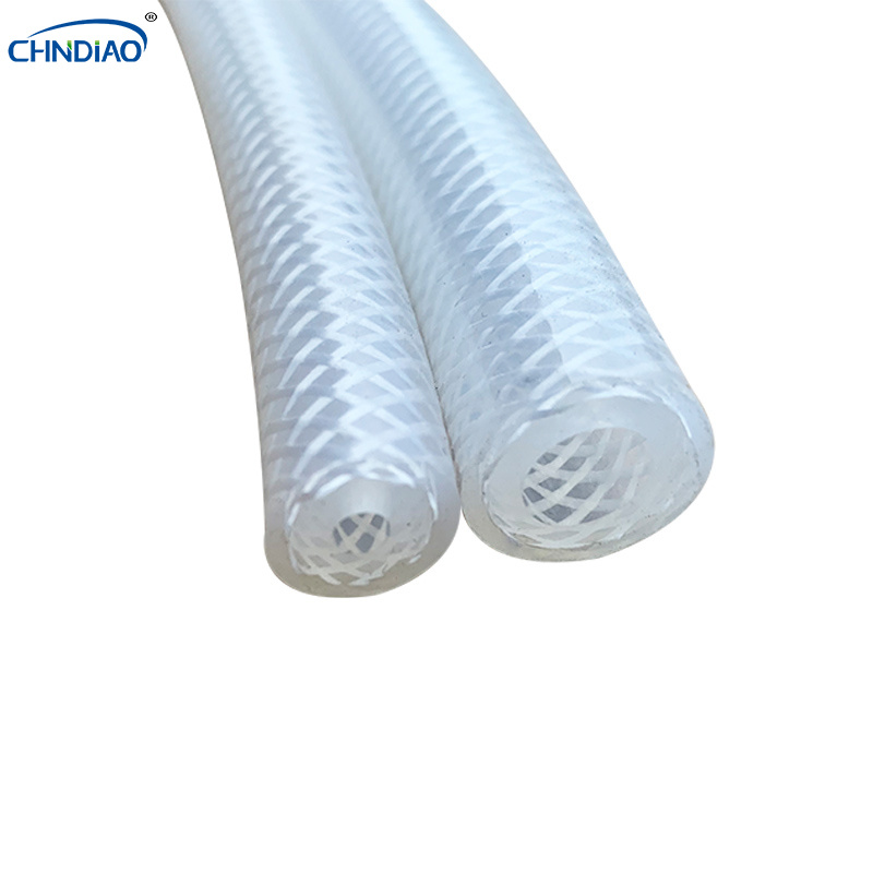 Cosmetics Transfer Transparent Flexible Milk Beer Braided Silicone Tube Hose