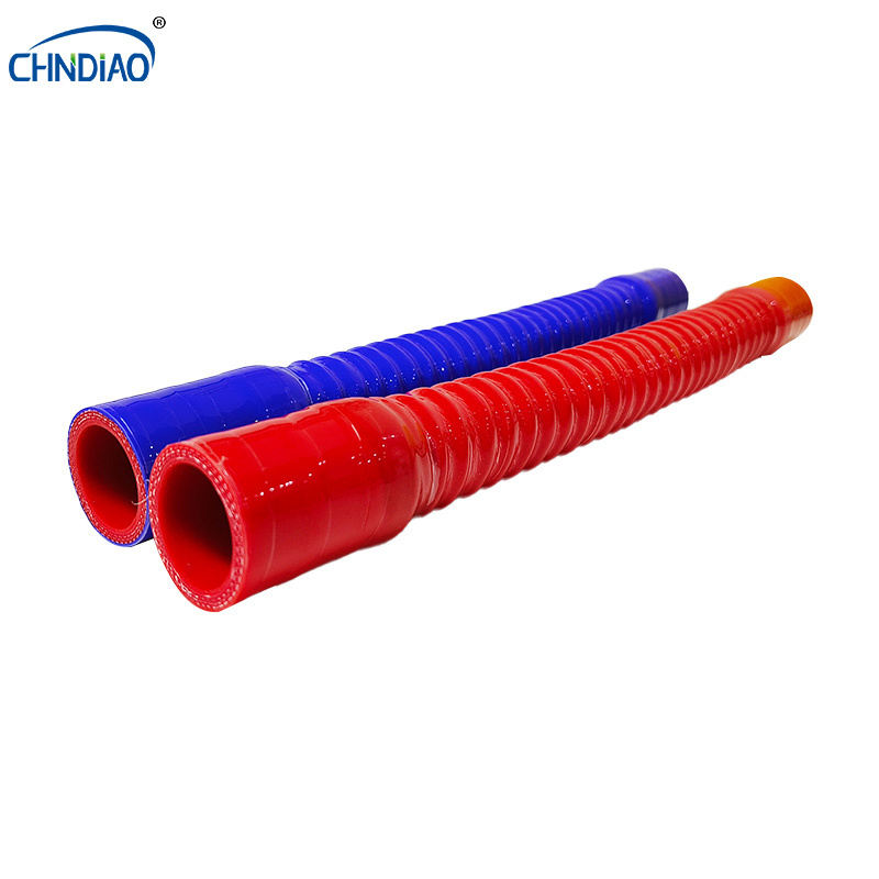 Radiator truck car coolant flexible steel wire 50mm silicone corrugated turbo hose