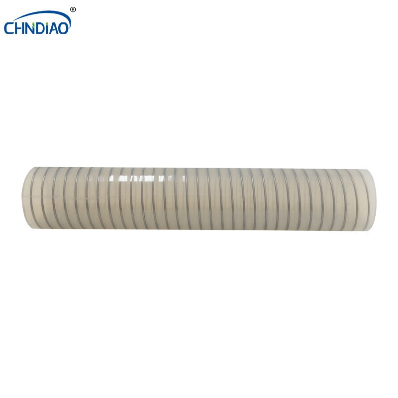 Custom Heat Resistance High Transparent Platinum Vulcanized Steel Wire Silicone Rubber Hose