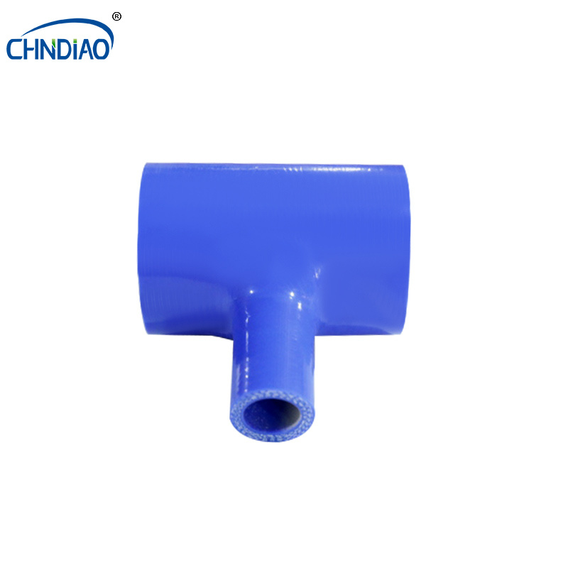 High temperature universal auto parts T size 1 inch rubber water hose pipe reducer silicone hose