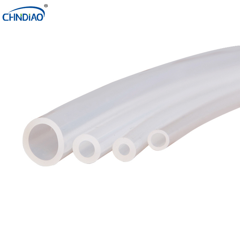 6mm 8mm 10mm Soft Transparent Flat Milk Rubber Pipe Tube Silicone Hose for Liquid Transfer