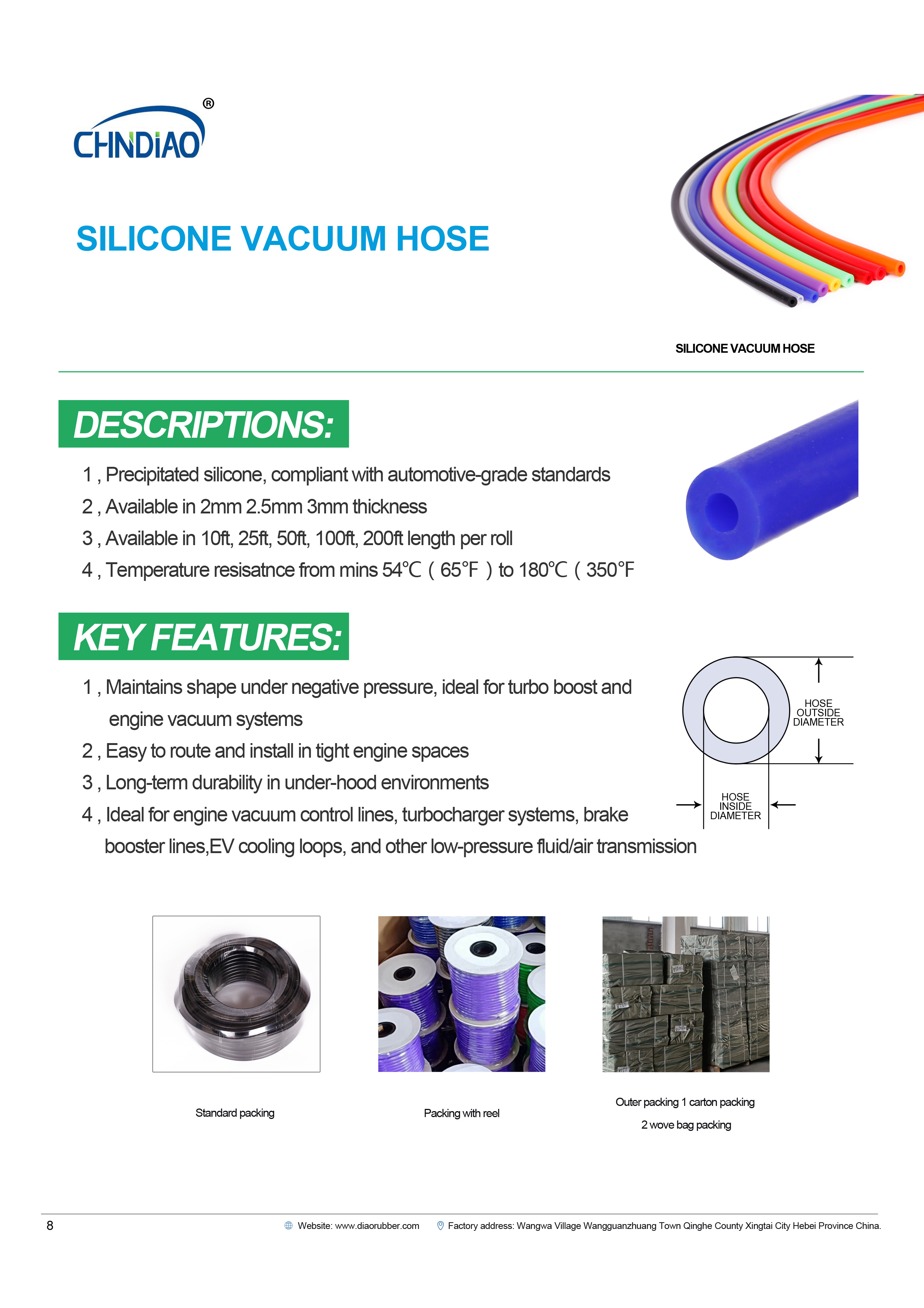 Silicone Vacuum Hose Silicone Vacuum Hose