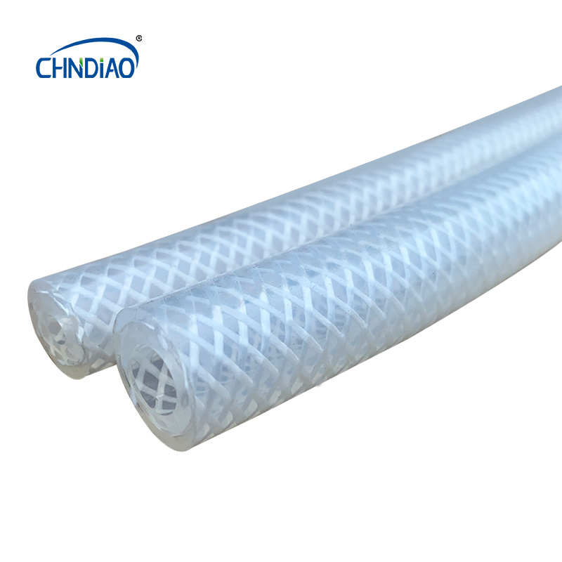 High Pressure Platinum Flexible Fabric Braided Fluid Pipe Silicone Tube Hose for Breweries