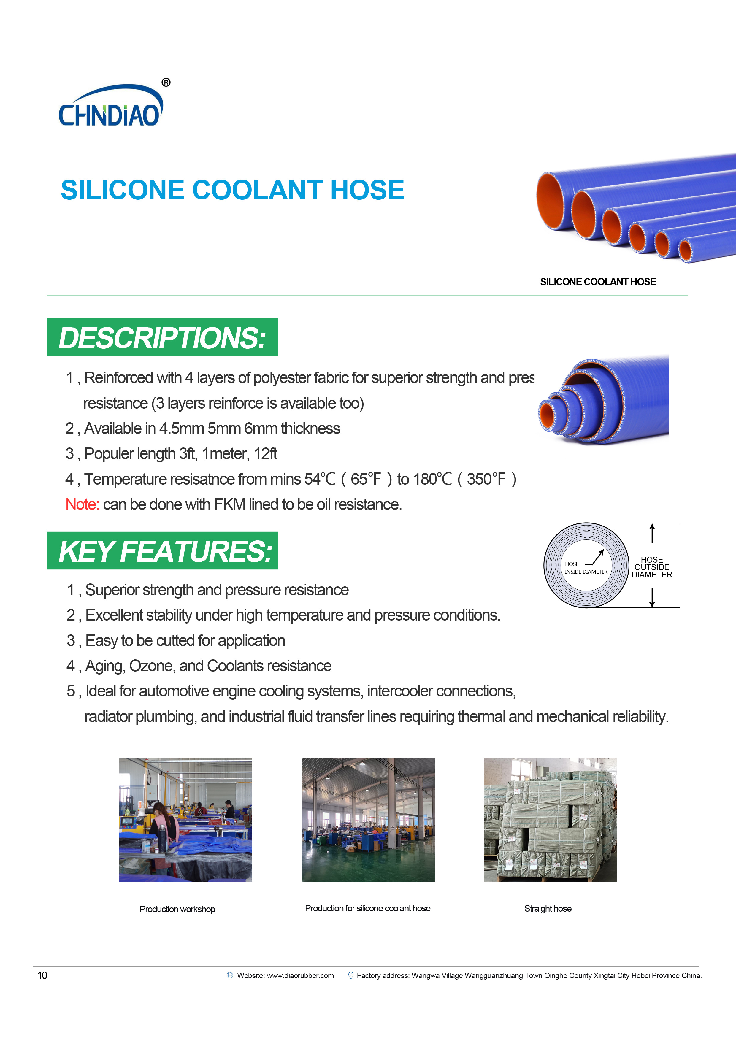 Silicone Coolant Hose Silicone Coolant Hose