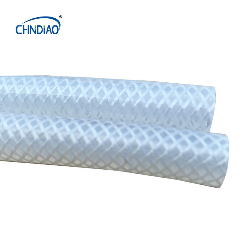 High Transparent Platinum Vulcanized Flexible Clear Tube Braid Elastic Silicone Rubber Hose