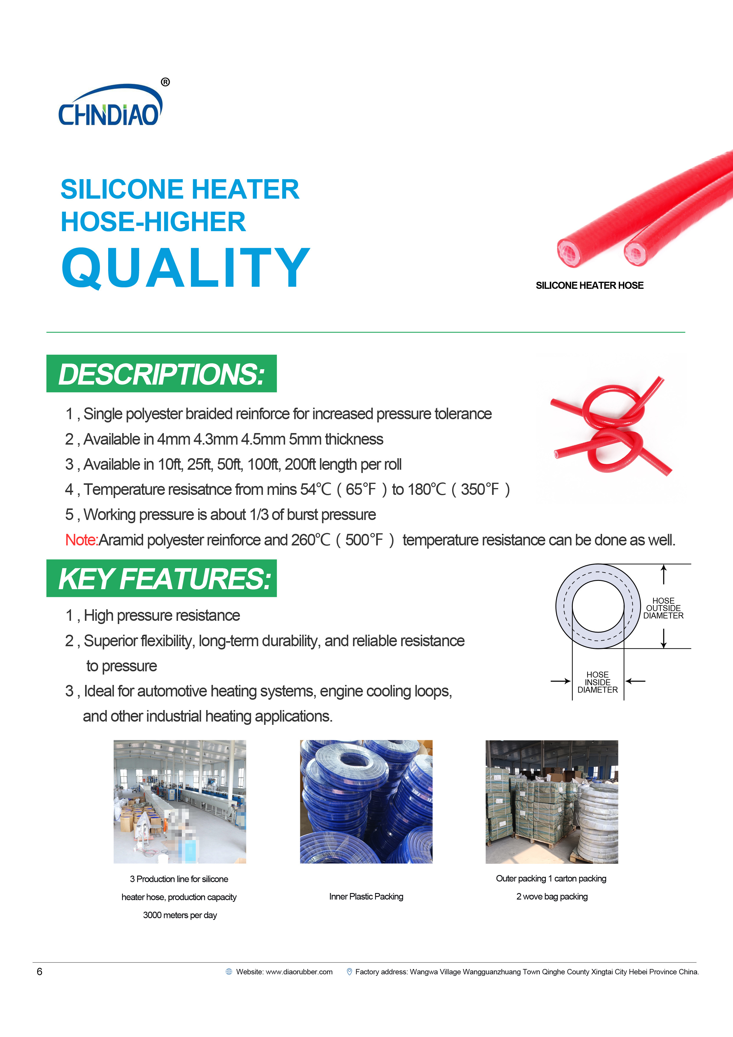 Silicone Heater Hose Higher Quality Silicone Heater Hose Higher Quality