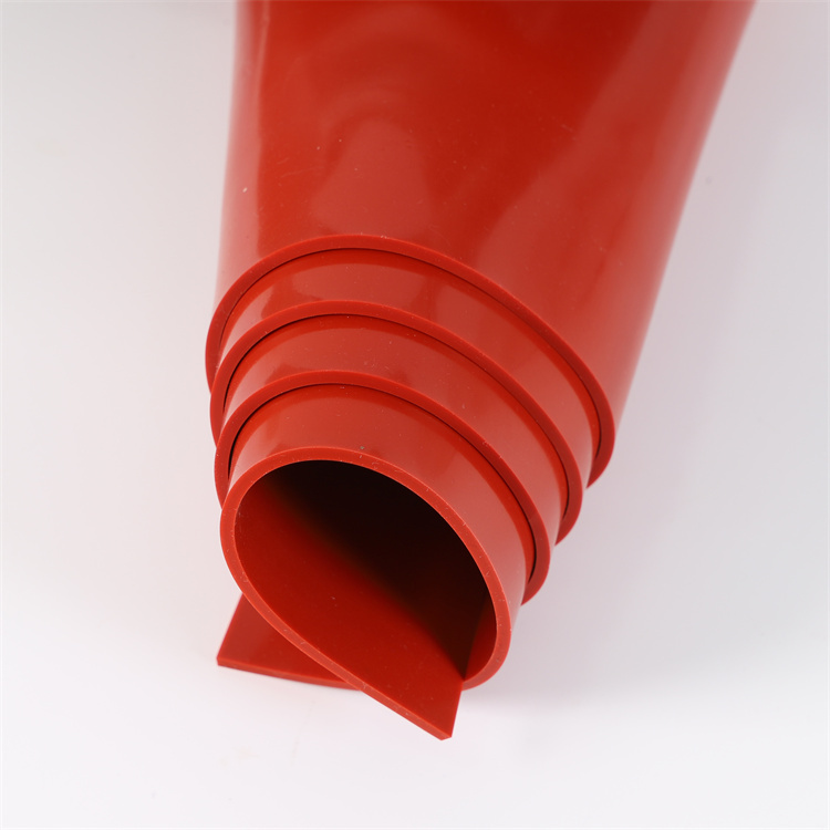 红色硅胶板厚1-10mm防滑硅胶板耐高温硅胶卷材透明密封垫