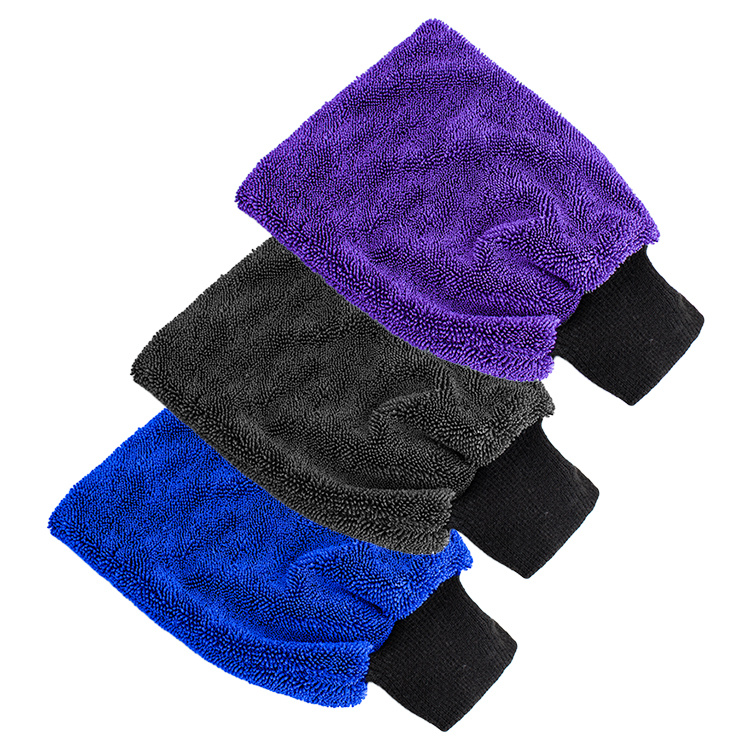 Twisted Fabric Car Cleaning Gloves