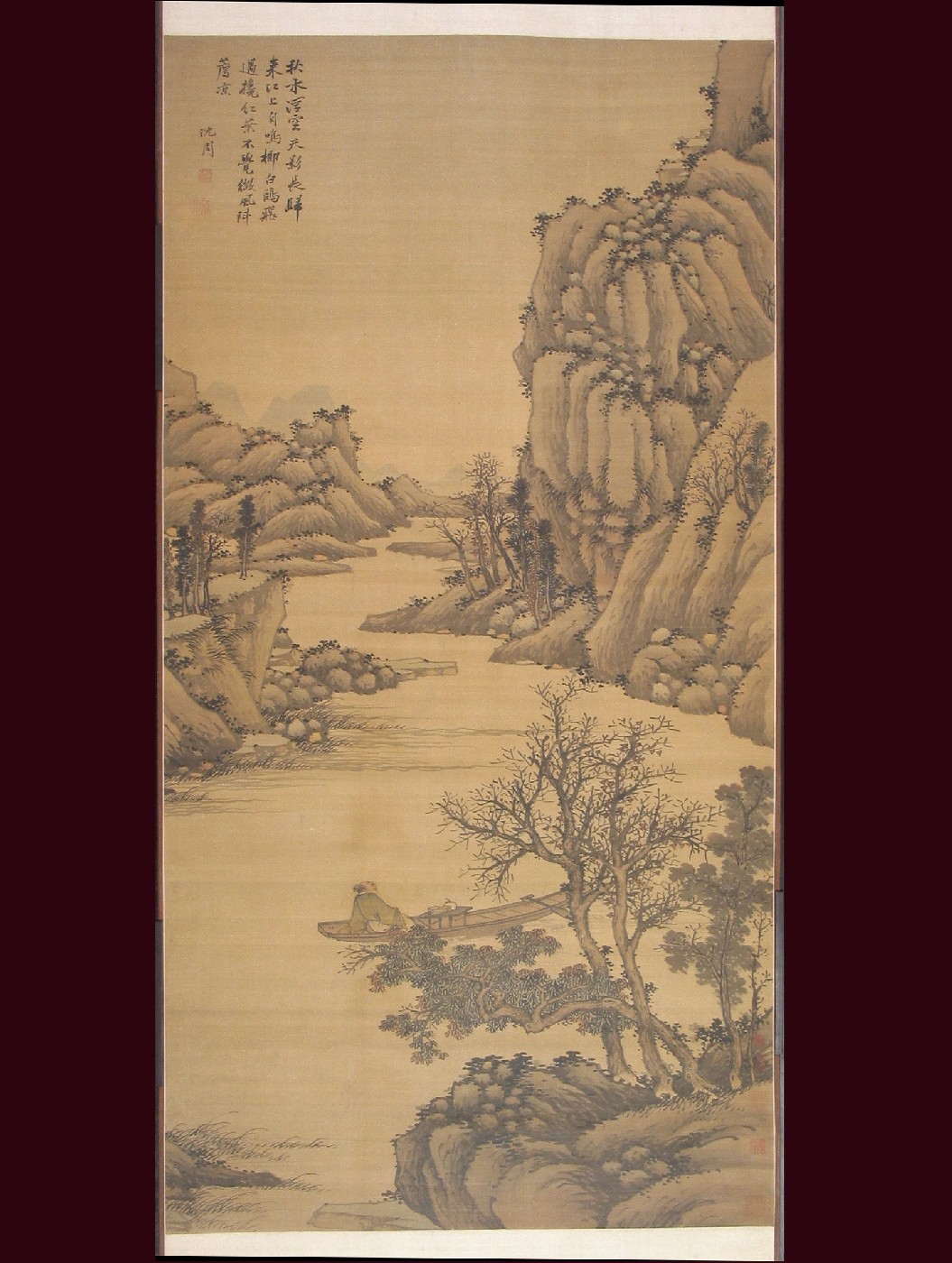 沈周秋泛圖軸