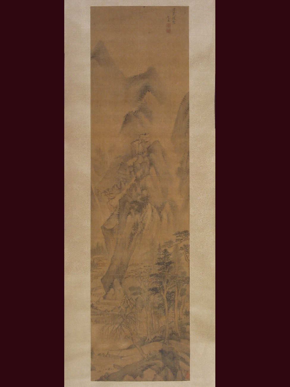趙左浮嵐暖翠圖軸