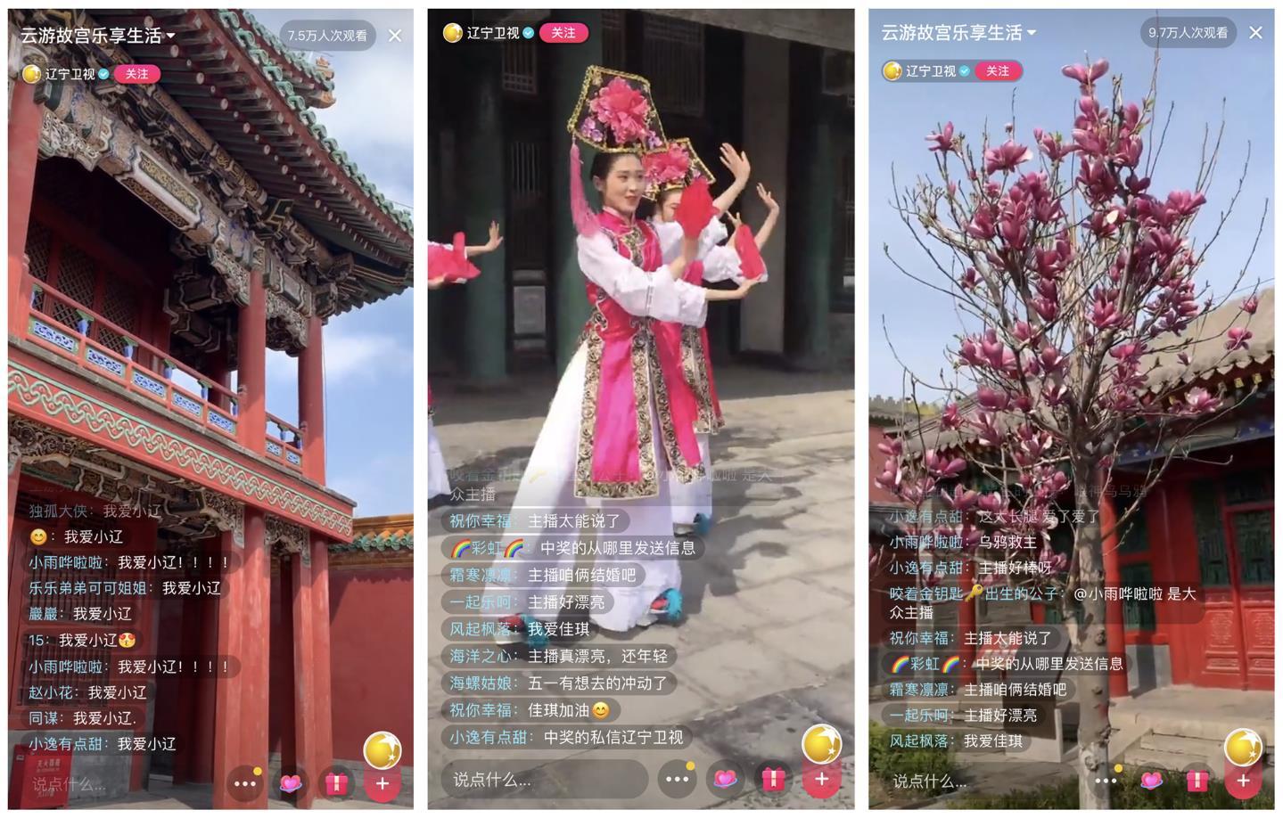 遼寧衛(wèi)視新媒體直播間帶大家“春游故宮” 遼寧衛(wèi)視新媒體直播間帶大家“春游故宮”