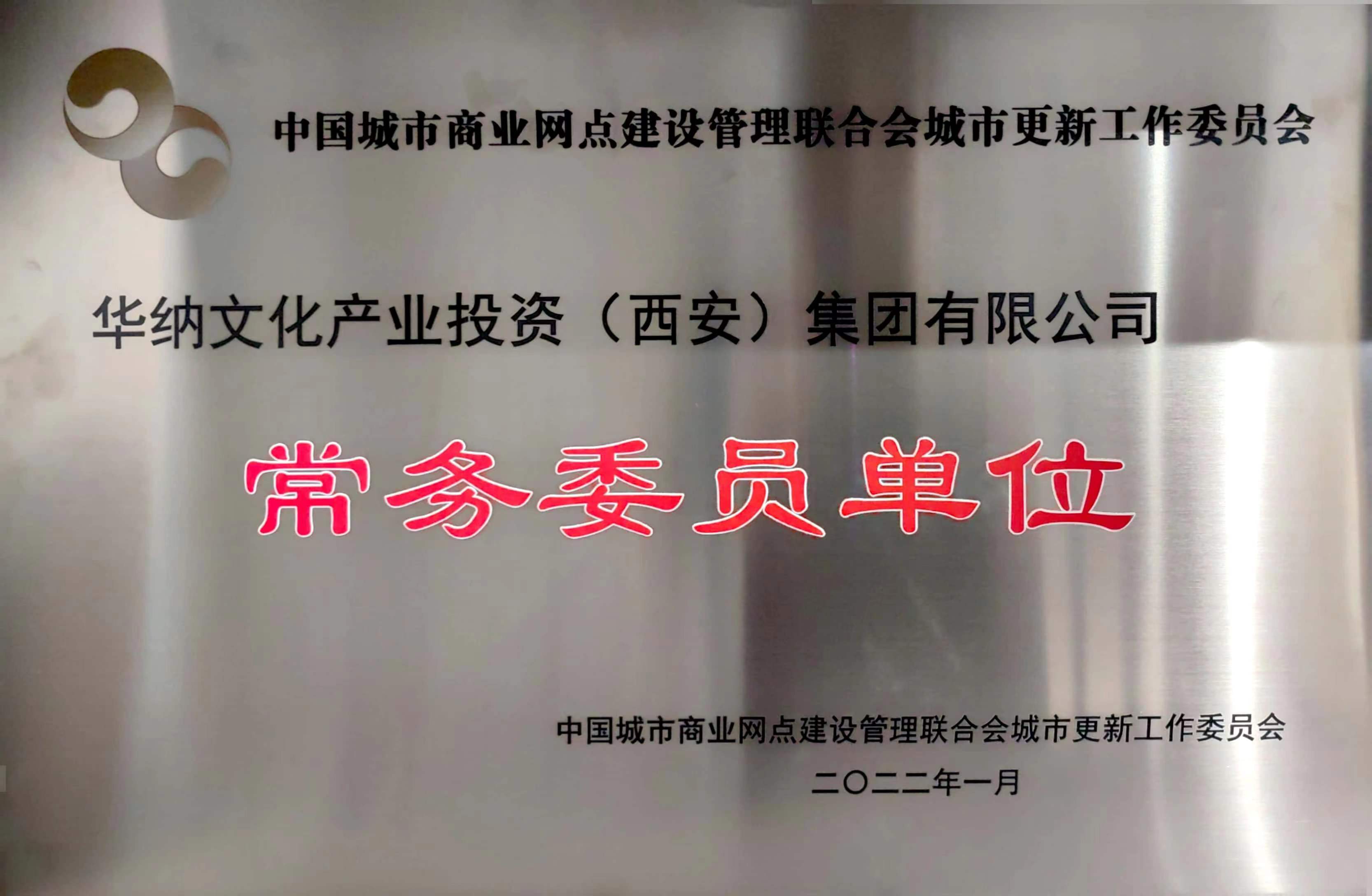 中國城市商業(yè)網(wǎng)點建設(shè)管理聯(lián)合會城市更新工作委員會常務(wù)委員單位