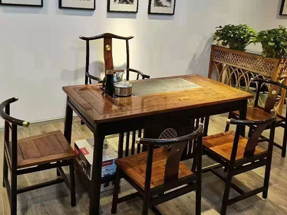 黑檀+金絲檀茶臺(tái)