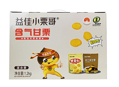 益佳小栗哥含氣甘栗系列1.2kg禮盒裝