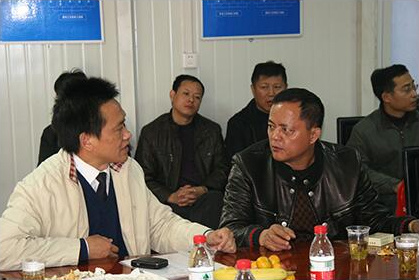 京地鐵集團總經(jīng)理林文書視察武漢市軌道交通三號線士建工程第一標(biāo)段沌陽大道站