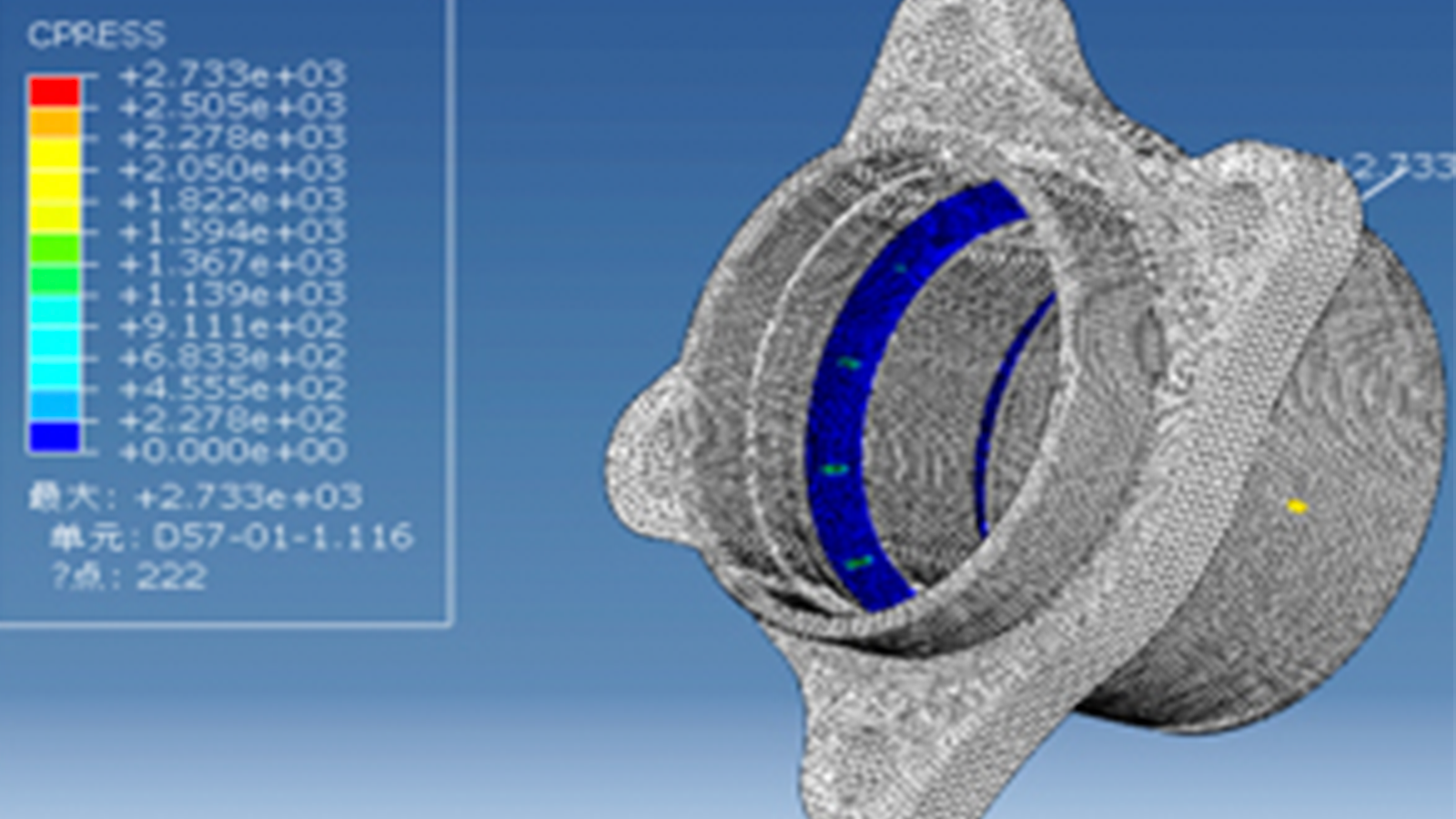 Outer ring contact stress