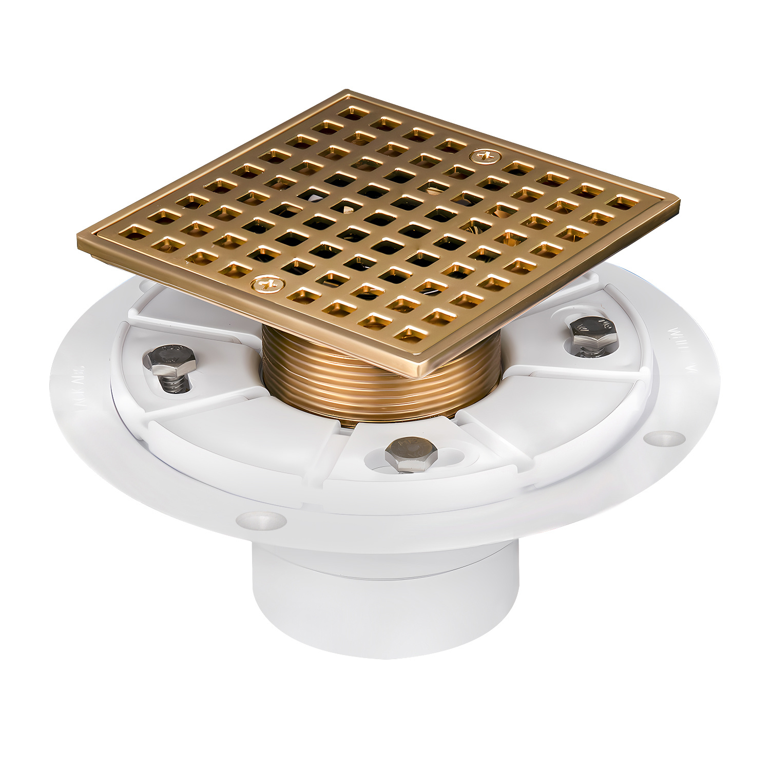 4-1/4" Champagne Bronze Shower Floor Drain