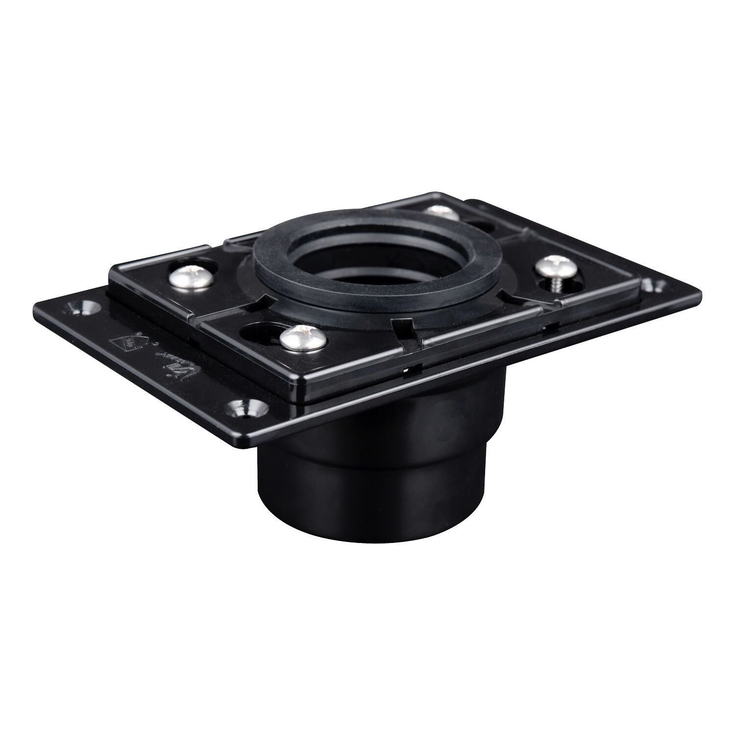 Square Shower Drain Base with Rubber Gasket