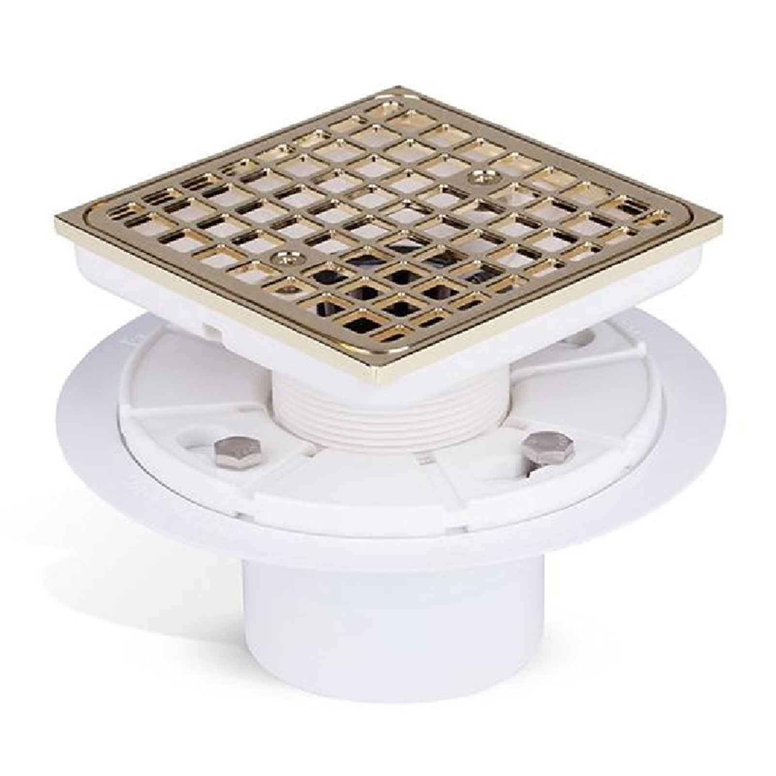 4-1/2" Gold Brushed Shower Drain