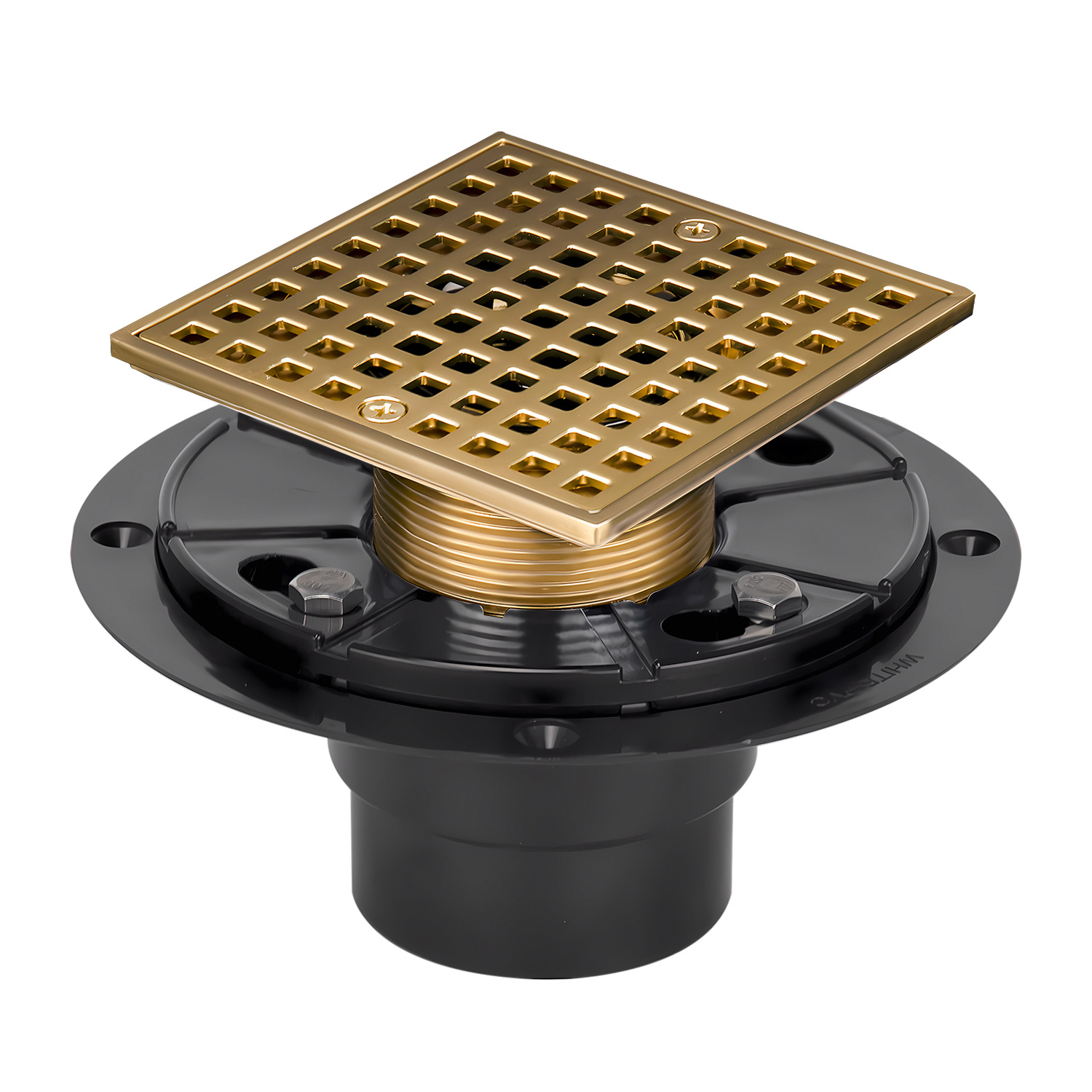4-1/4" Champagne Bronze Shower Floor Drain