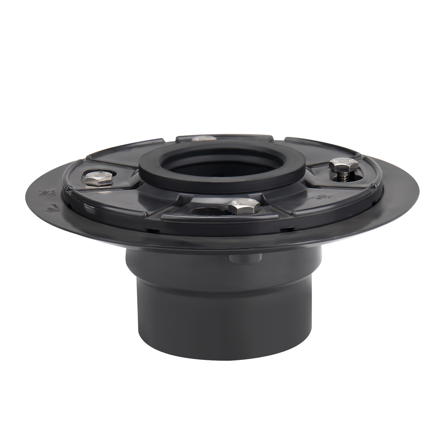 Plastic Drain Base With Rubber Gasket