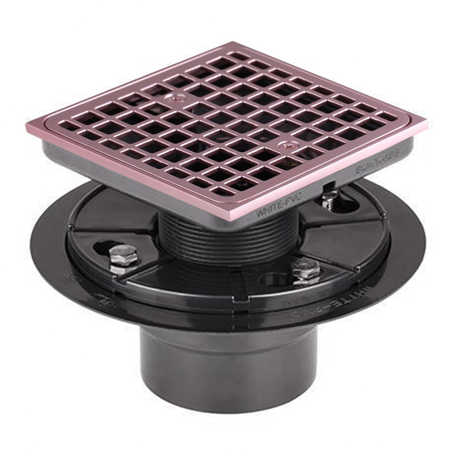 4-1/2"  Rose Gold Shower Floor Drain