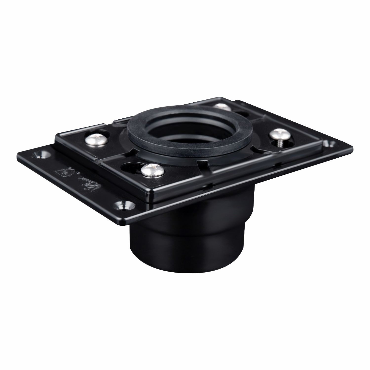 Square Shower Drain Base with Rubber Gasket