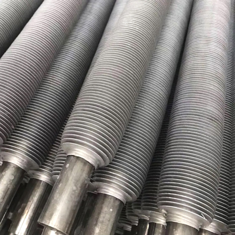 L-shaped finned tube