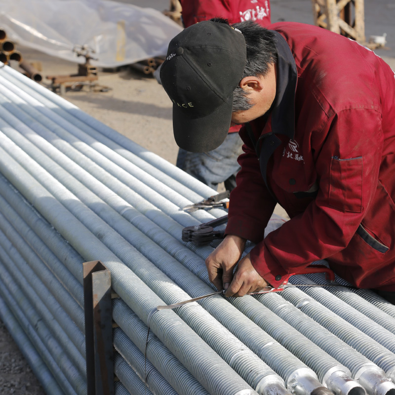 High frequency welding hot galvanized finned tube