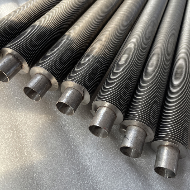 Laser welded finned tube
