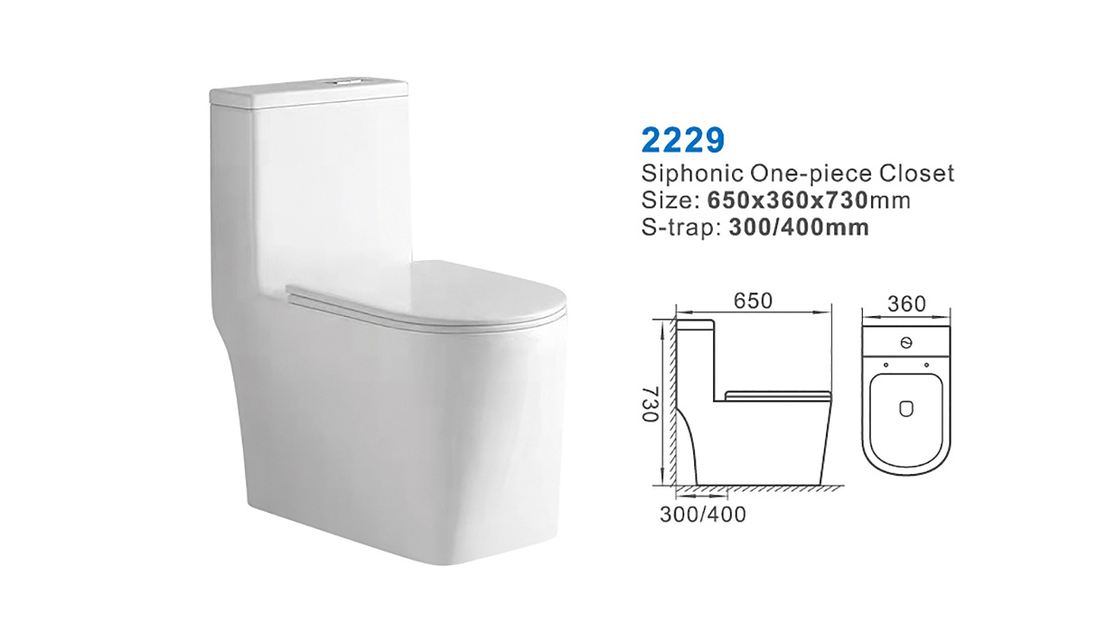 2229-one piece toilet supplier