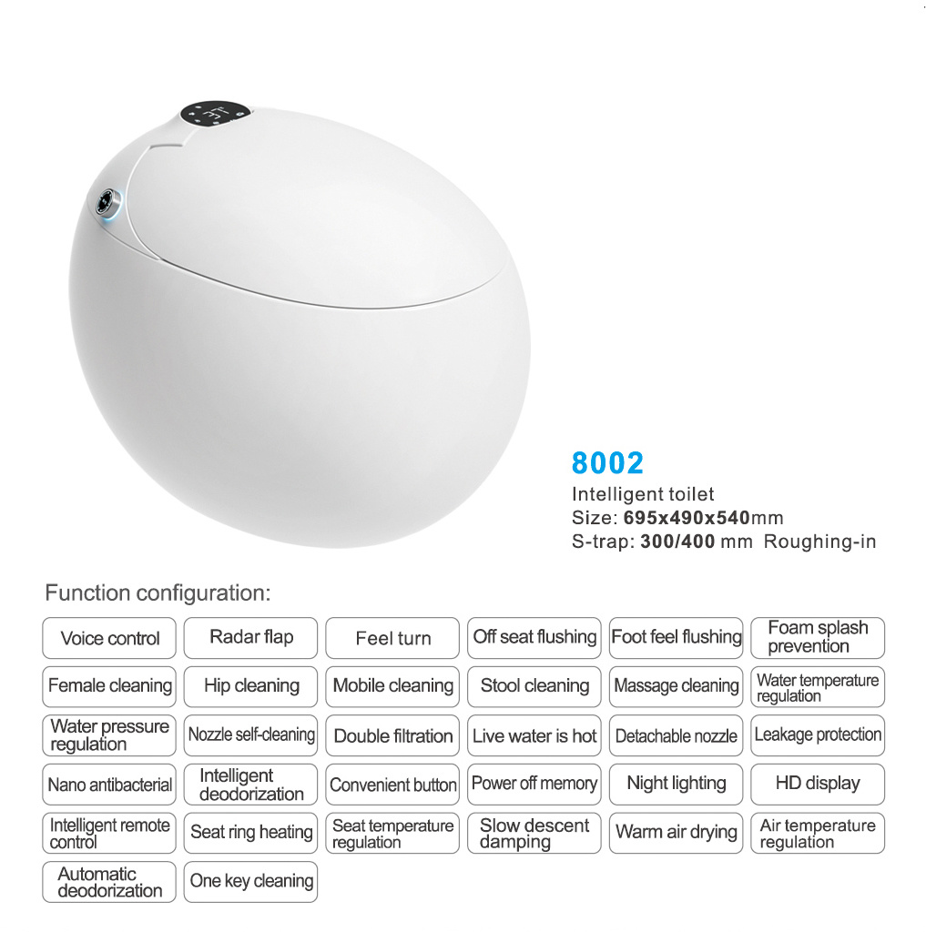 8002-customized Intelligent toilet