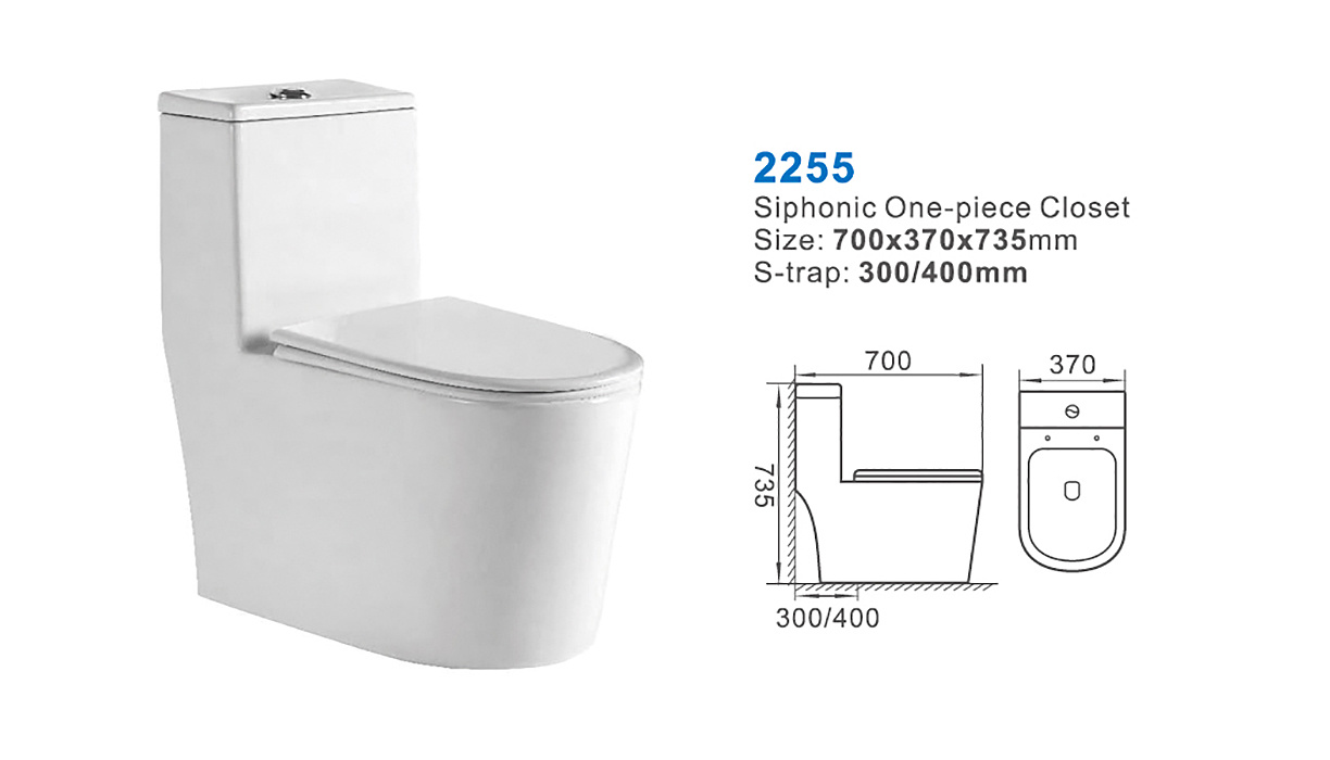 2255-Cheap one piece toilet