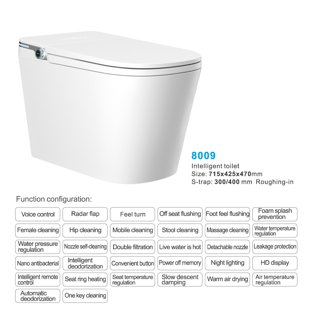 8009-Intelligent toilet manufacturers