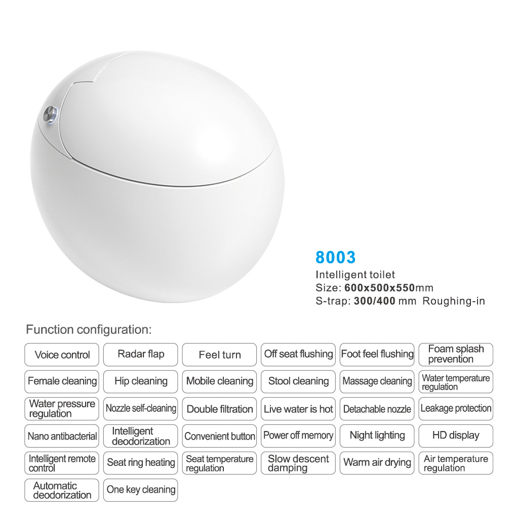 8003-quality Intelligent toilet
